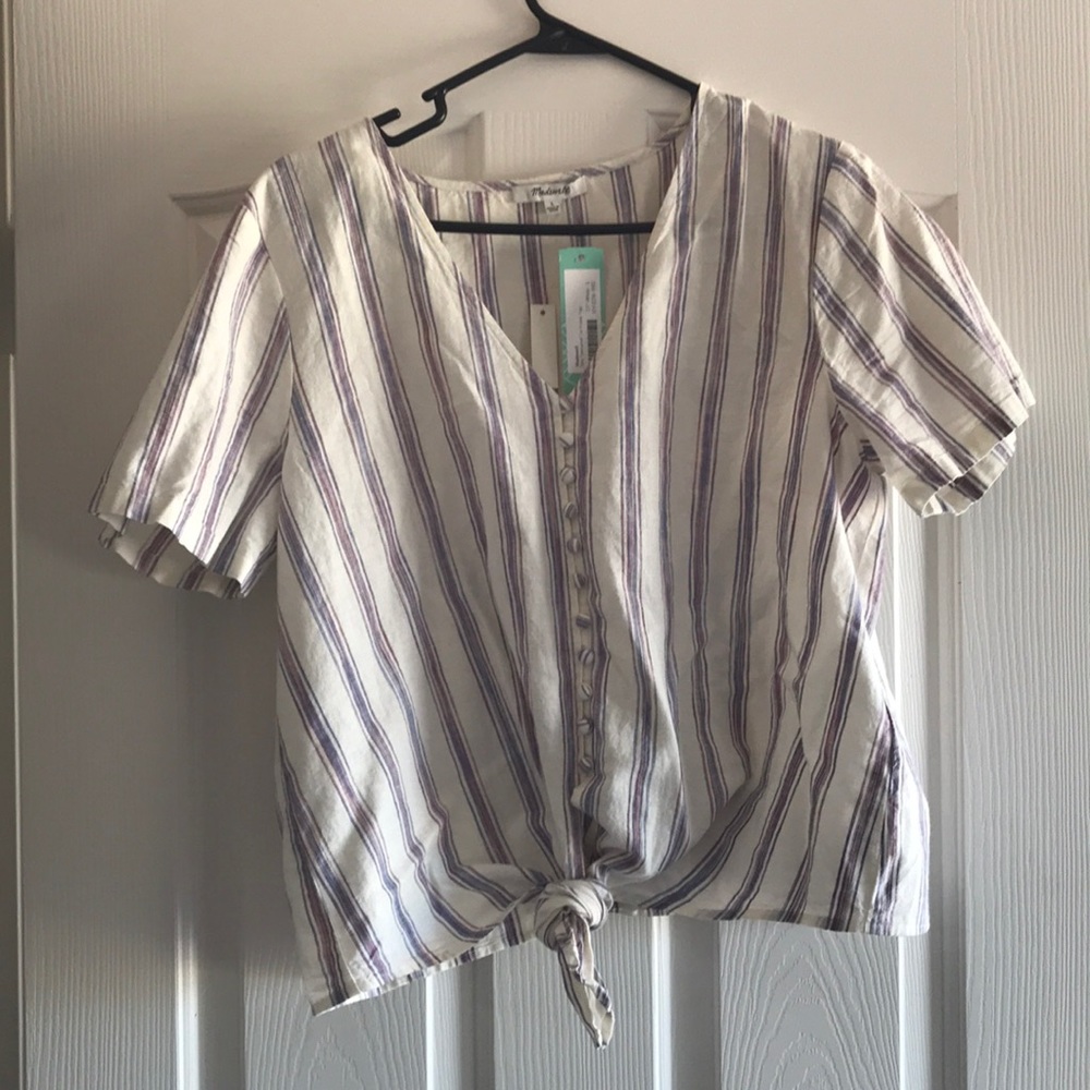 Cute tie front top
